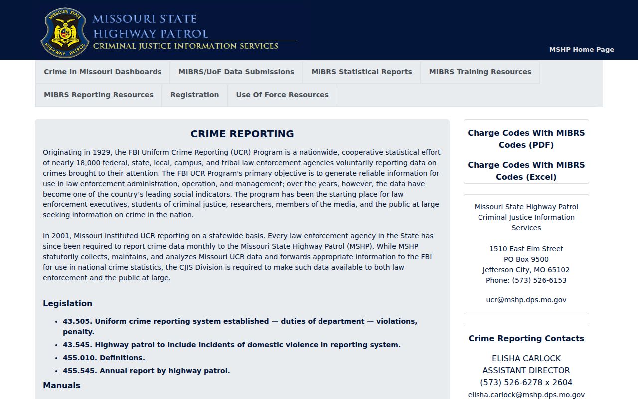 Morgan County criminal records official Missouri crime data portal
