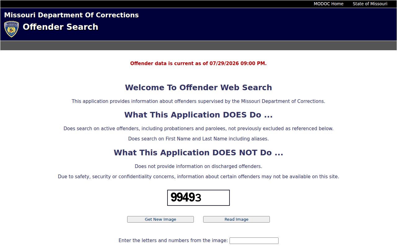 Morgan County criminal records Missouri corrections search