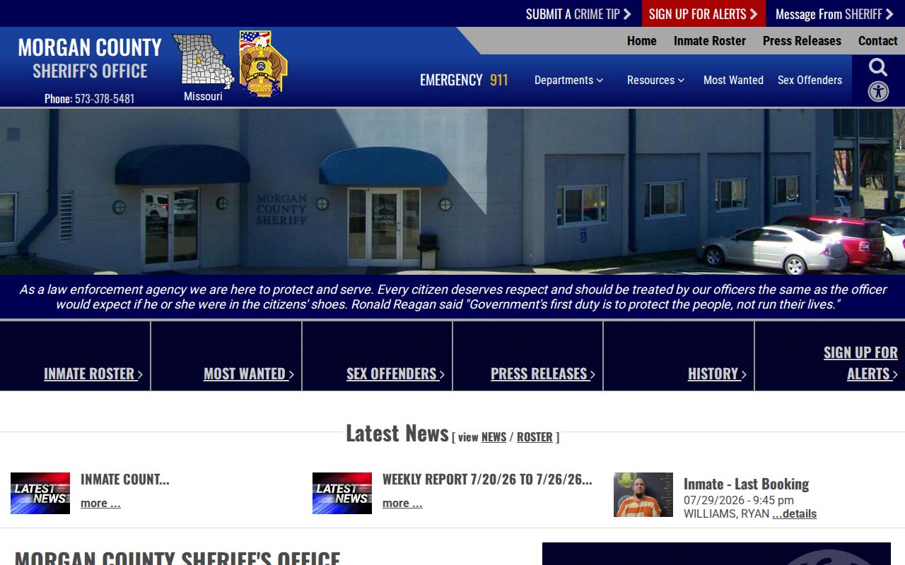 Morgan County criminal records sheriff website